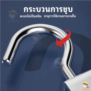 SWEETYBAYI ตะขอแขวนขอบโต๊ะ ตะขอแขวนกระเป๋า หมุนปรับได้ ตะขอโลหะ ถอดออกได้ ตะขอตั้งโต๊ะโลหะ