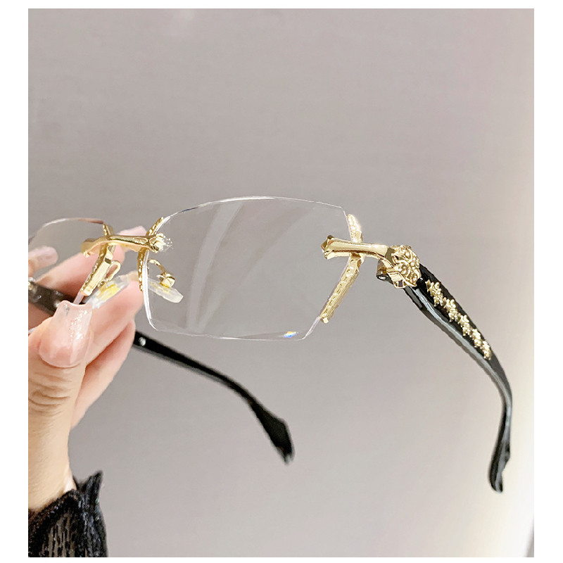 กรอบแว่นตา, แว่นตาสายตาสั้น, การเปลี่ยนสีอัตโนมัติ, 0, -75, -175 ถึง -400, แว่นตาไร้ขอบ, anti-UV, UV400, แฟชั่น 60010 - รูปที่ 4