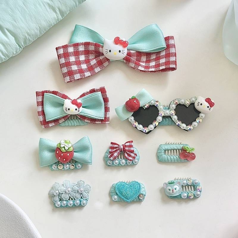 Pet Hairpin Broken Hair BB Clip Mint Green Cute Bow Maltese Yorkshire Teddy Shih Tzu Hairpin bW13