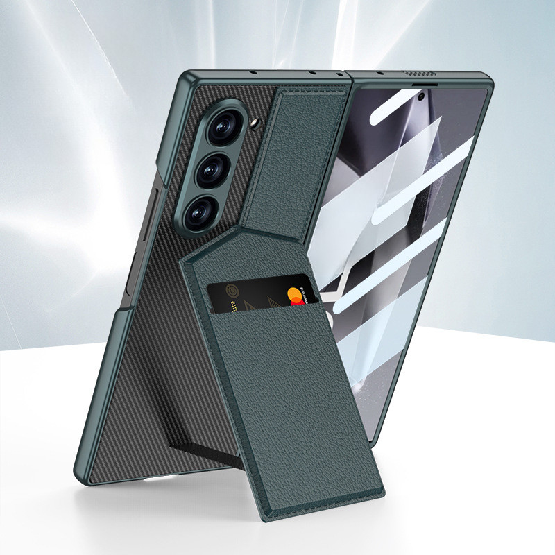 พร้อมสําหรับ Samsung Galaxy Z Fold 7 เคสโทรศัพท์ Fold7 ฟิล์มป้องกันฟิล์ม Fold6 ผู้ถือบัตรขาตั้งฝาครอ