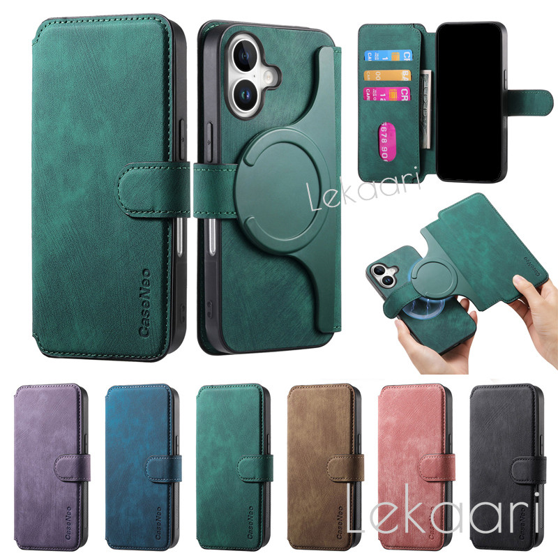 แม่เหล็ก 2 ใน 1 สําหรับ Xiaomi Poco X7 X6 M6 F6 F5 X5 M5s X5 M4 X3 NFC M3 Pro 5G หนังที่ถอดออกได้กระเป๋าสตางค์ช่องใส่การ์ดฝาครอบโทรศัพท์