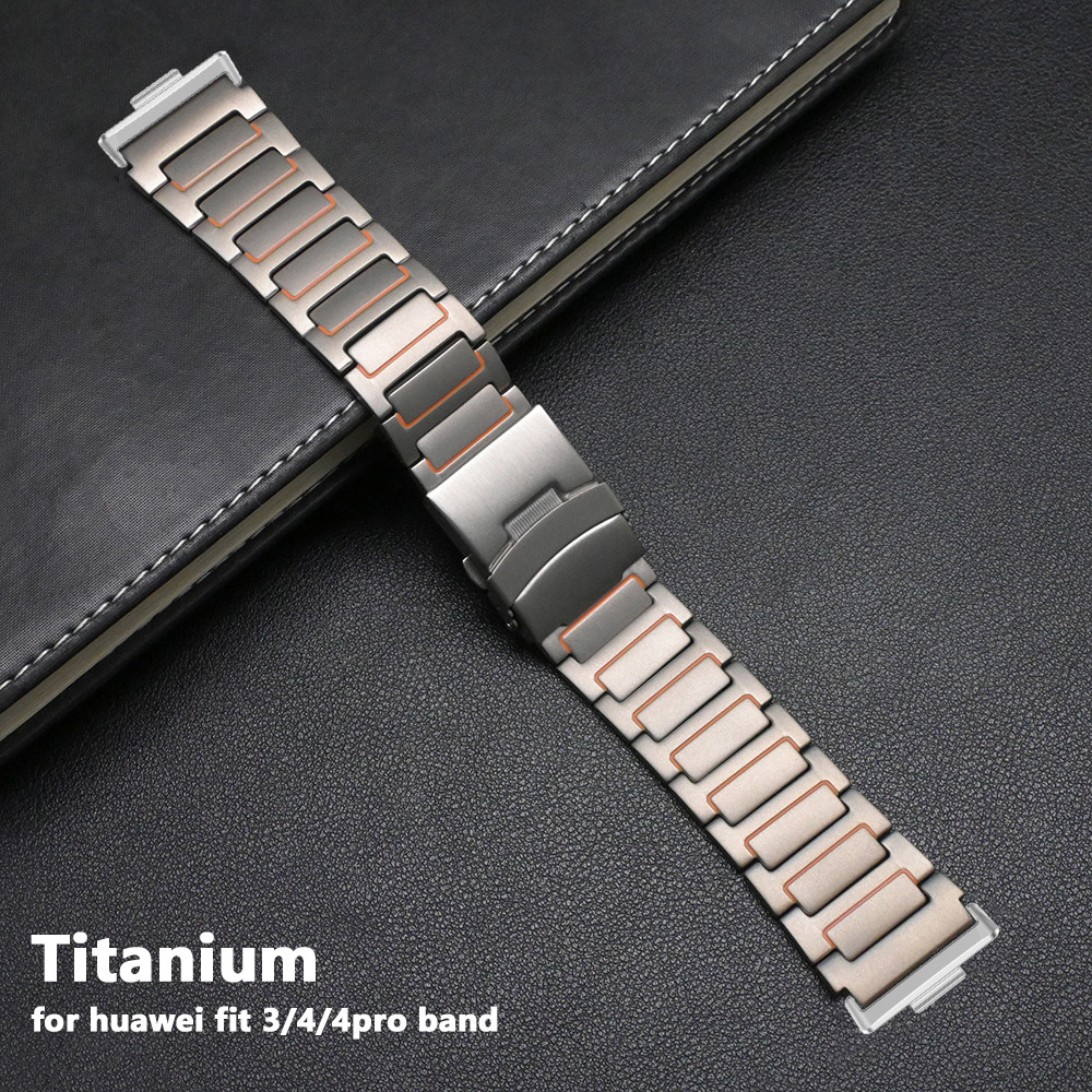 ไทเทเนียมสําหรับ Huawei นาฬิกา Fit 4 5Pro Correa สายคล้อง Luxury Man สร้อยข้อมือสําหรับ Huawei Fit 5 Fit 4 เข็มขัด Watchband SmartAccessories