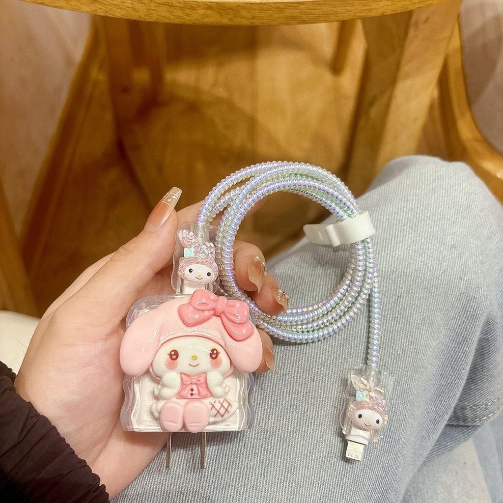 น่ารัก Melody Charger Protector สําหรับ VIVO 18W V1820L0E0 VIVO Y22S Charger case 33W 80W ชาร์จ Powe