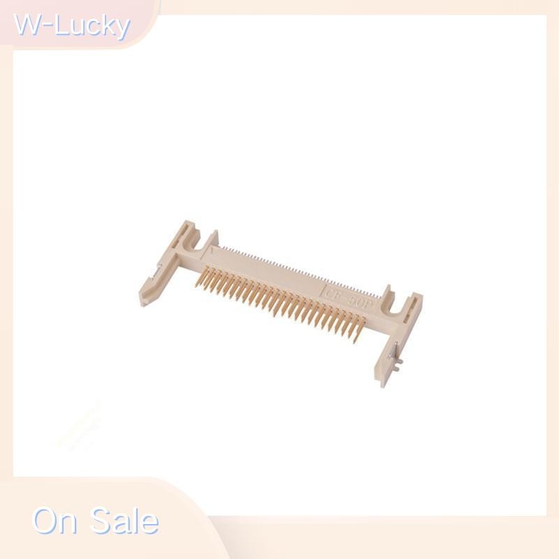 W-Lucky 5 ชิ้น 50Pin ความยาวแขน 19.0 Patch Card Slot Connector บน CF Card Holder Board ck/กาแฟ Nice