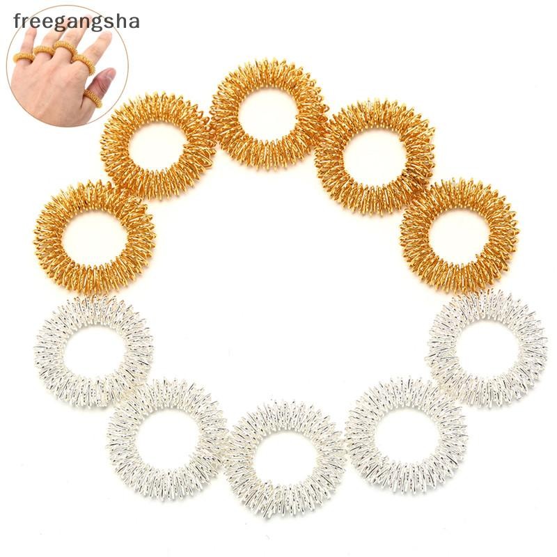 [FREG] แหวนนวดนิ้ว 5 ชิ้น การฝังเข็ม การกดจุด การดูแลสุขภาพ เครื่องนวดตัว FDH