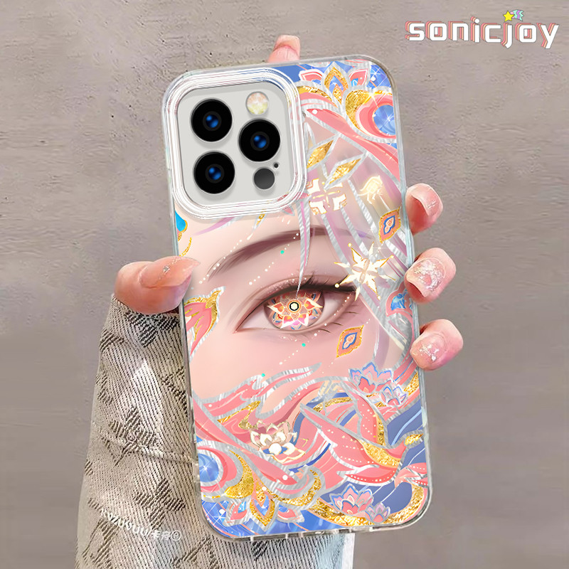 เคสโทรศัพท์การ์ตูน hollow Yu Ji เหมาะสําหรับ IPhone 11 12 13 14 15 16 Pro Max X XR XS Max 7Plus 8Plu