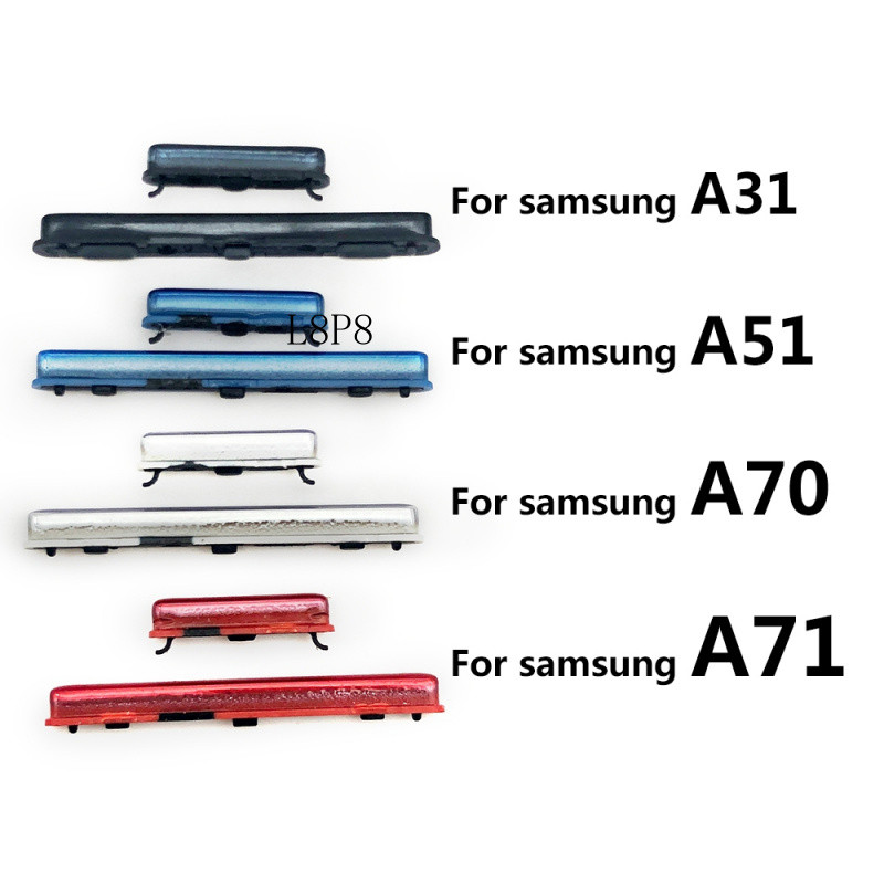 สําหรับ Samsung A70 A31 A51 A71 SIde ปุ่มปรับระดับเสียงเปิดปิดชุดกุญแจ Buttton
