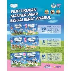 Manner Wear Unicharm Boys & Girls 2 ชิ้น – ผ้าอ้อมสุนัข Sizes SS, S, M | กันเลกพลัสสบาย
