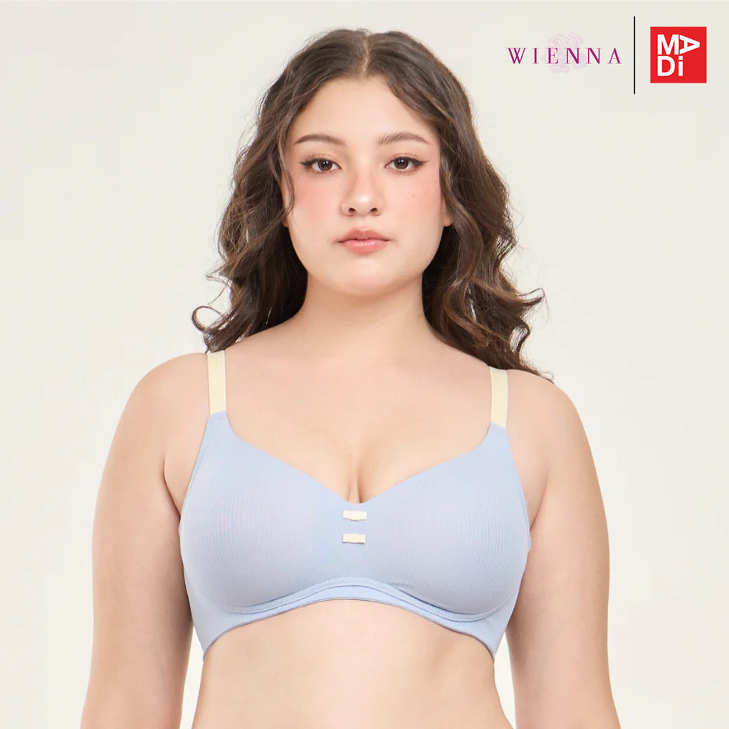 Full Moon Bra เสื้อในไร้โครง สาวคัพใหญ่ เต้าโมล ตัวเรียบ สดใสน่ารัก สวมใส่สบาย ทรงสวย (Cotton Candy) NB45406 ราคา ถูกที่สุด ดีลบีเคเค แกลเลอรีภาพที่ 7