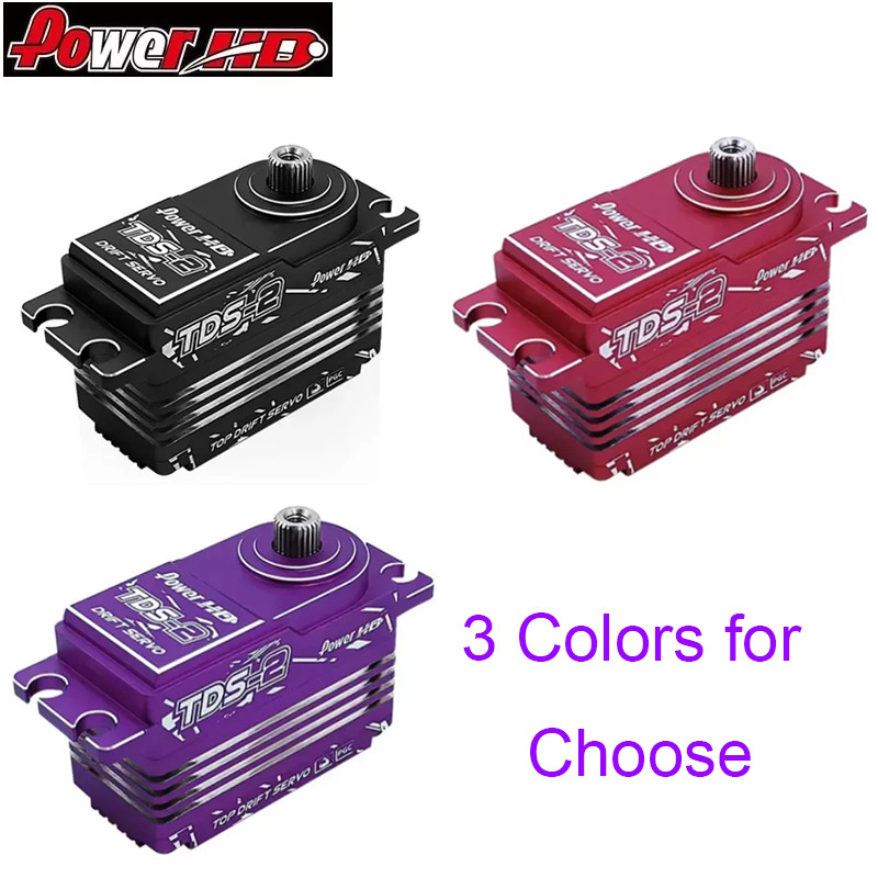 POWERHD TDS-2 1/10 Drift Car Dedicated Servo Full Metal Drift Servo Housing Support Power HD Programming Card (PG-CB63)