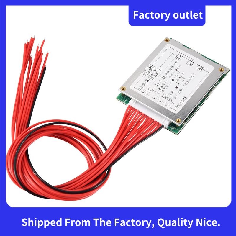 14S 52V 35A Li-Ion Lipolymer บอร์ดป้องกันแบตเตอรี่พร้อมสมดุลสําหรับ EBike EScooter