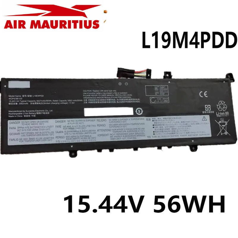 แบตเตอรี่แล็ปท็อป  L19M4PDD L19D4PDD L19C4PDD 5B10Z37621 15.44V 56WH สำหรับ Lenovo ThinkBook 13S 14S