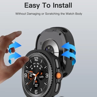 Hollow สําหรับ Samsung Galaxy Watch 8 คลาสสิก 46 มม.ฝาครอบ PC สําหรับ Galaxy Watch 9/8 44 มม.40 มม.กรณี