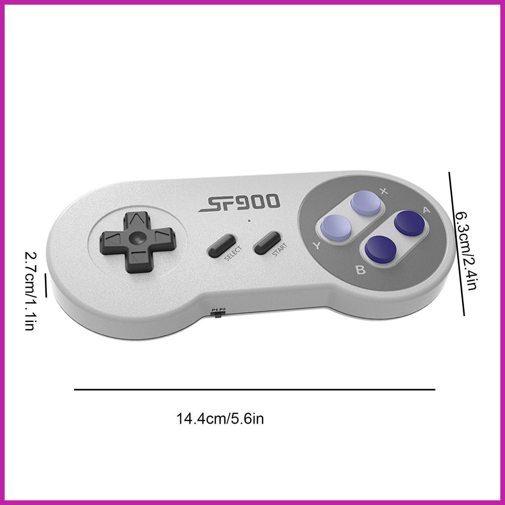 คอนโซลเกมย้อนยุค Plug and Play Video TV เกมอุปกรณ์เสริมวิดีโอเกมพร้อมคอนโทรลเลอร์ไร้สาย 2.4g คู่ yayseth