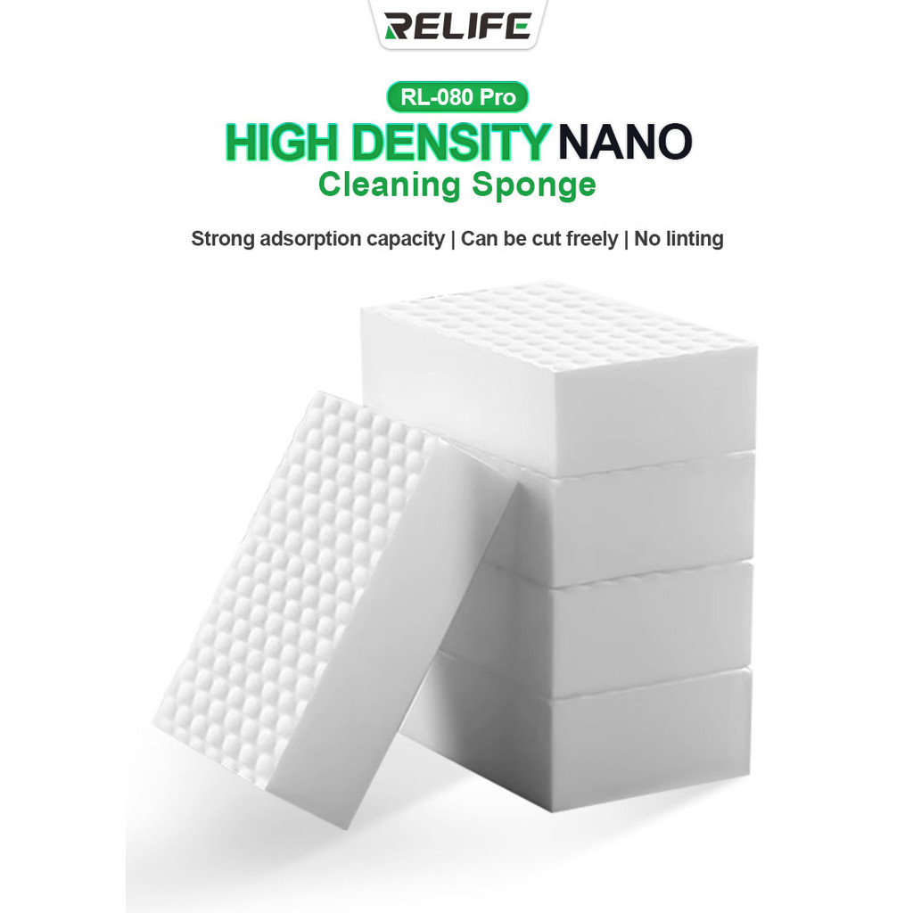 ฟองน้ำทำความสะอาด วัสดุนาโนความหนาแน่นสูง RELFEI RL-080 PRO(18pcs.)