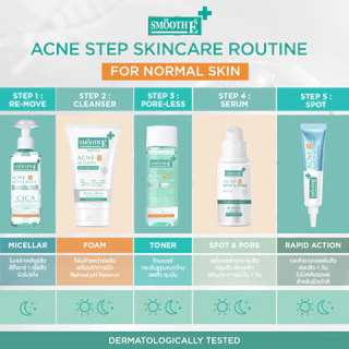 [ใหม่] Smooth E Acne-5 Clean Set เซ็ทดูโอ้จบสิว ทำความสะอาดผิว