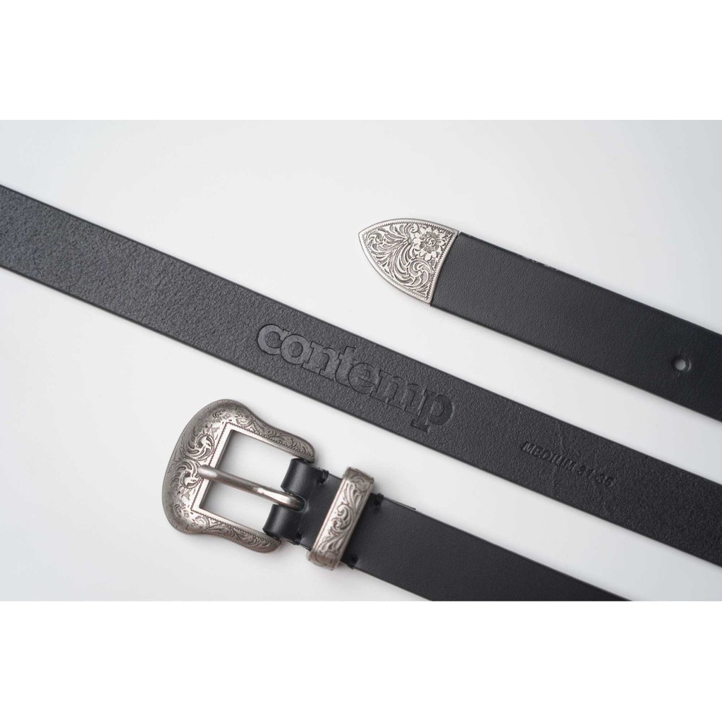 Contemp Western Belt เข็มขัดหนังแท้ กว้าง 1 นิ้ว