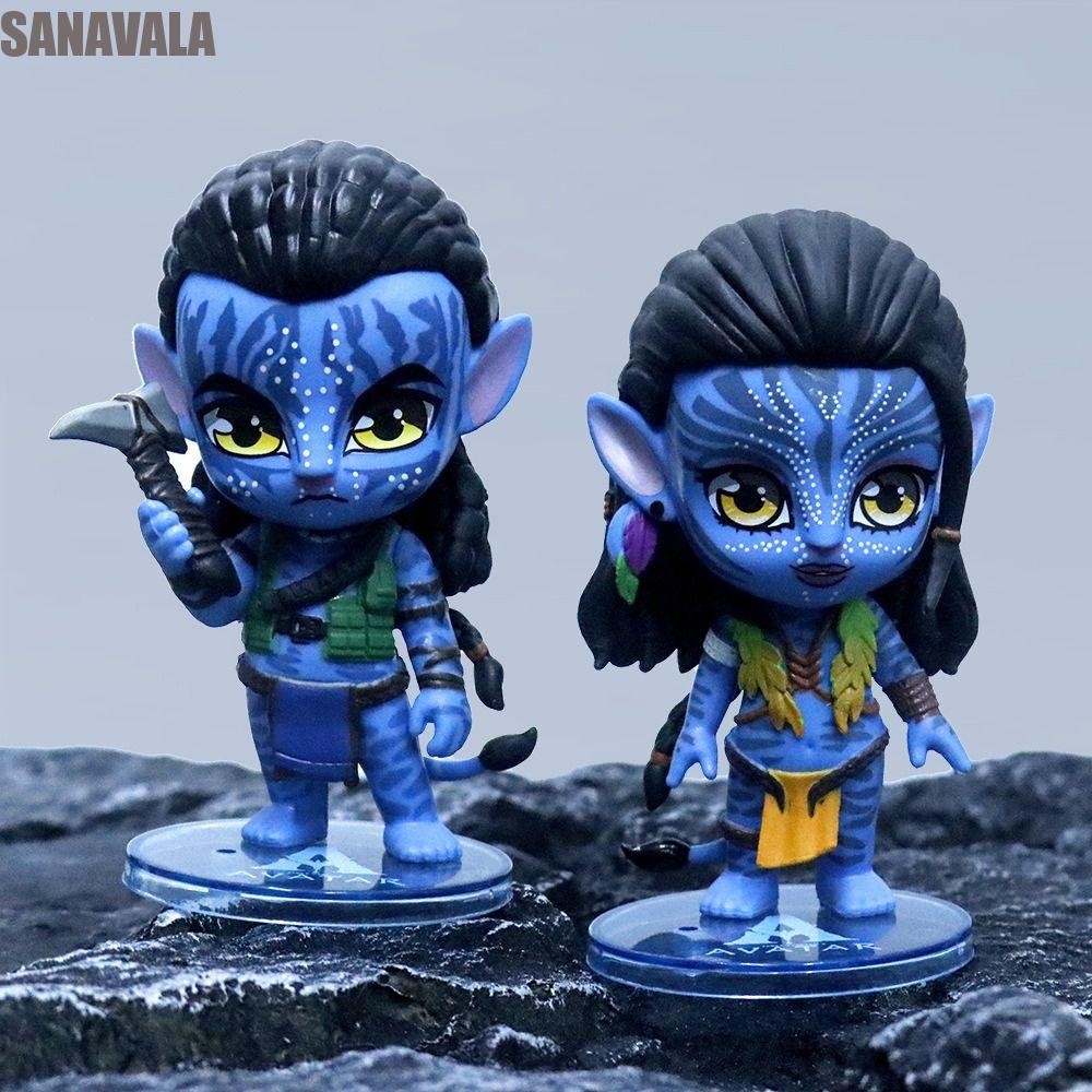 Sanavala Avatar ตัวเลขการกระทําของเล่น,มังงะหุ่นทางน้ํา Jake Sully ของเล่นสะสม,น่ารักภาพเคลื่อนไหวอุปกรณ์ต่อพ่วง PVC คอลเลกชันอะนิเมะ Avatar ตุ๊กตาเดสก์ท็อปตกแต่ง