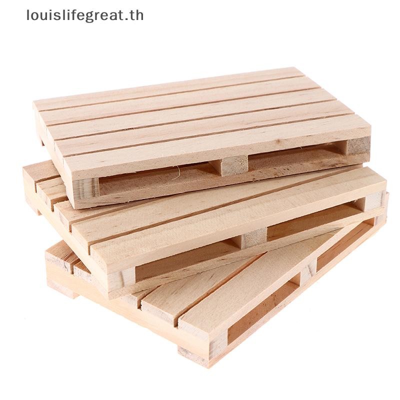 Louislifegreat Wooden Pallet ที่รองแก้วเครื่องดื่มสําหรับเครื่องดื่มร้อนและเย็น Wood Pallet ใหม่