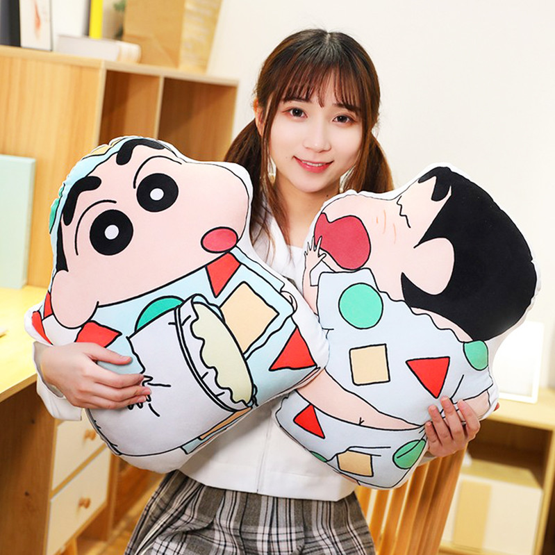 พร้อมส่ง หมอนตุ๊กตา หมอนตุ๊กตา 45 ซม. Crayon Shin-chan ตุ๊กตาหมอน หมอนตุ๊กตานุ่ม รูปการ์ตูนชินจัง