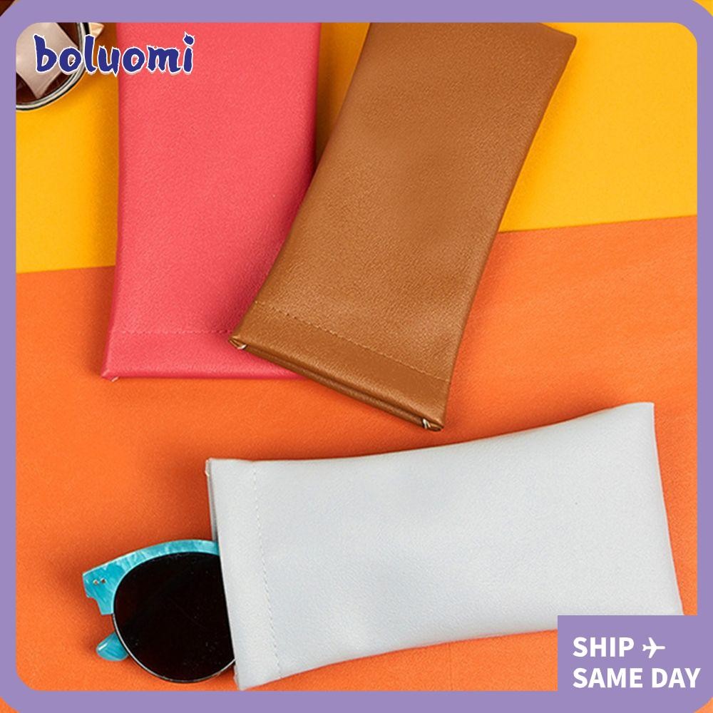 Boluomi กระเป๋าแว่นตาแว่นตาอุปกรณ์เสริม PVC หนังแว่นตาแฟชั่นแบบพกพาแว่นตากระเป๋าผ้า
