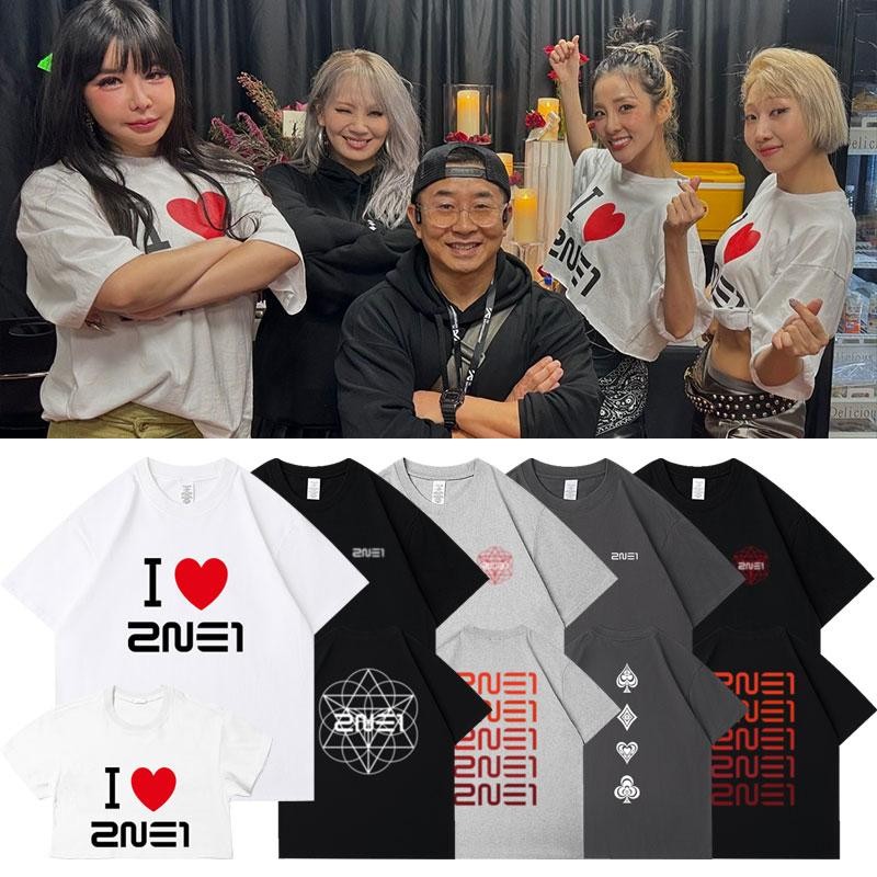 2NE1 WELCOME BACK Concert World Tour TSHIRT Sandara Park Park Bom CL Minzy Same T-shirt UNISEX S-5XL