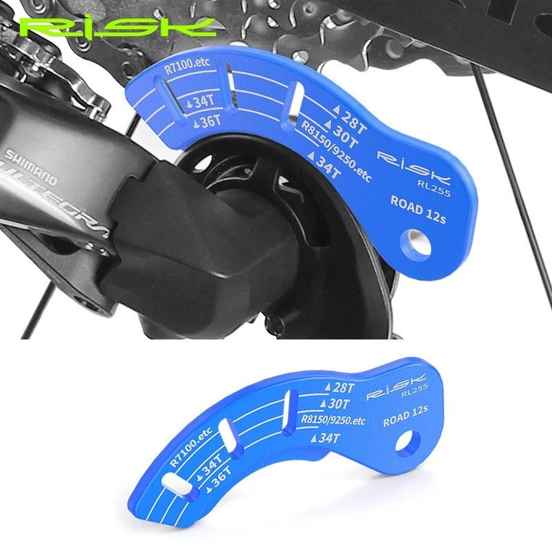 Risk Road BIKE 12T ไฟฟ้าด้านหลัง derailleur adjuster ปรับ Gauge GUIDE TOOL CHAIN Gap TOOL สำหรับ R7100 R7150 RX820 R8150