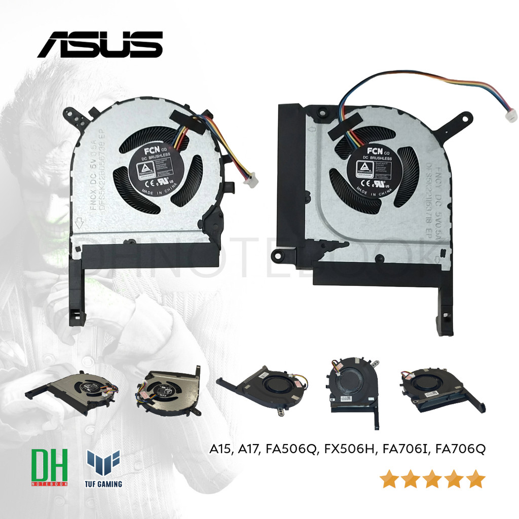 พัดลมระบายความร้อนโน้ตบุ๊ค Asus TUF Gaming FA506, FX506, FA706, FX706, TUF506, TUF706 (1 คู่ L+R)