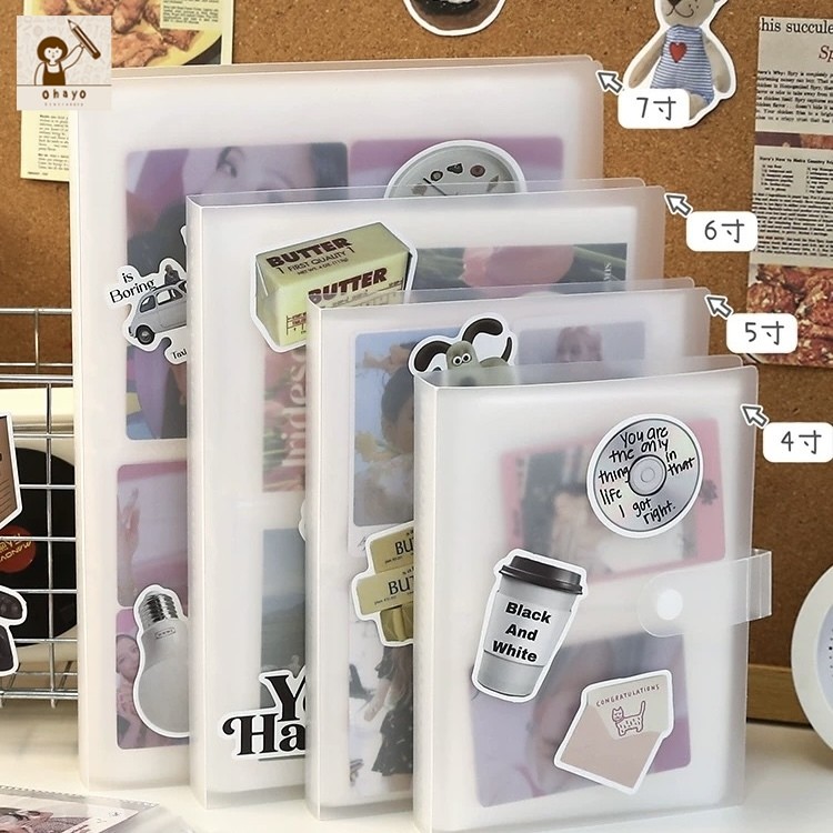 Ohayo แฟ้มสะสมการ์ด แฟ้มใส่การ์ด card collection book โปร่งใส 2/3/4 ช่อง ความจุขนาดใหญ่ ใส่ได้ 120/160 ใบ
