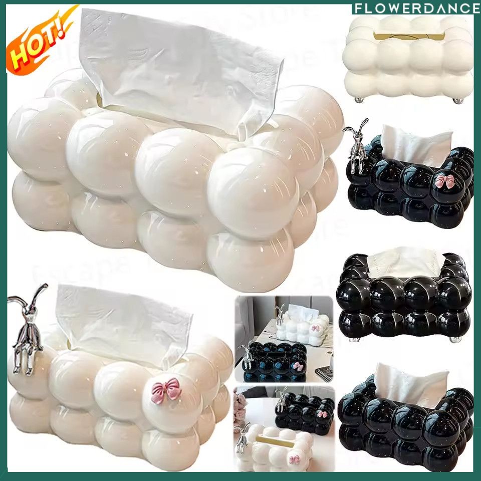 Cloud Design Tissue Boxes Storage Bubble Tissue Holder Minimalist Cotton Candy Tissue Cover Creative