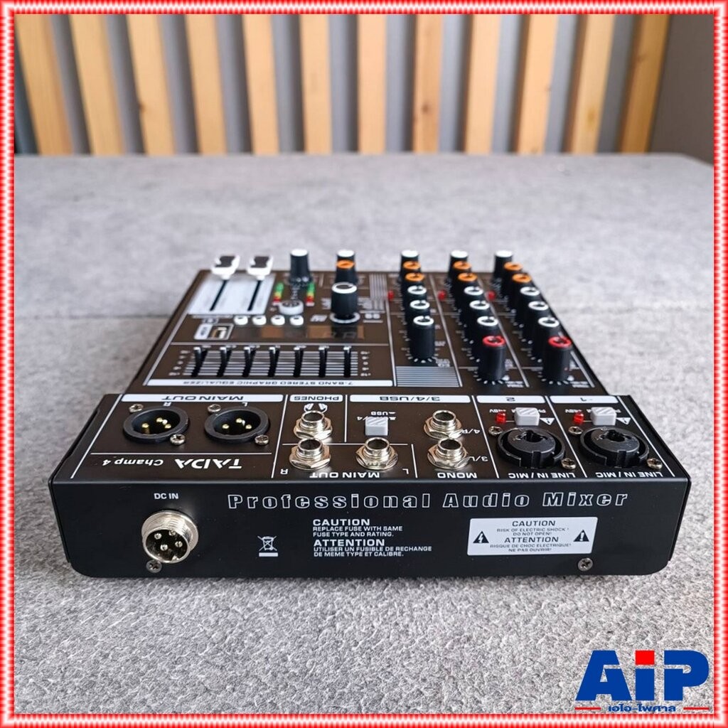 TADA CHAMP-4 MIXER มิกเซอร์อนาล็อก 4 แชนแนล บลูทูธ Bluetooth mixer เอฟเฟคแท้ ธาดา TA DA CHAMP 4 CHAMP4 เอไอ-ไพศาล
