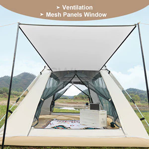 เต็นท์สนาม 4-6/6-8 คน Camping Tent กันน้ำ กางอัตโนมัติ thumbnail 4