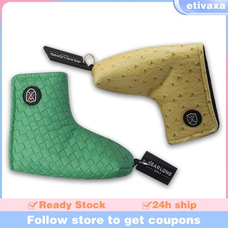 [Etivaxa] Headcover Club Cover Putter, Lining Sleeve, Mallet Putter Cover, Putter Cap Protector