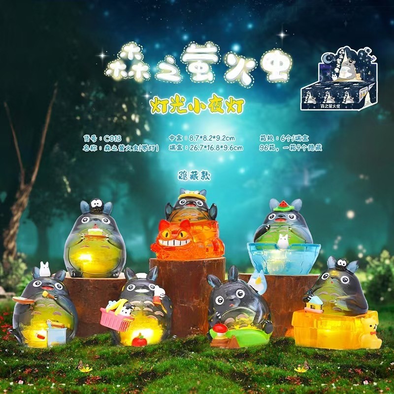 มาใหม่5 แบบ หมีพูห์ /TOTORO โตโตโร่ ชินจัง งานกำมะหยี่ ยกกล่อง6จุ่ม โมเดล ฟิกเกอร์ ตั้งโชว์ ของเล่น 