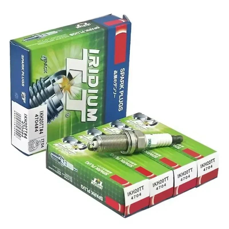 4/6PCS IKH20TT 4704 ใหม่ Dual Iridium Spark Plug สําหรับ TOYOTA LEXUS HONDA VOLVO SUBARU BENZ NISSAN