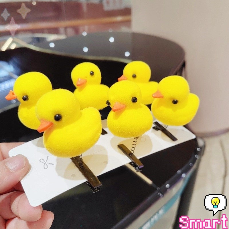 SMART กิ๊บน่ารัก ตุ๊กตาเป็ด หัวใจสีแดง แบบเรียบน่ารักดุ๊กดิ๊ก เป็นของขวัญให้เพื่อน Hair clip