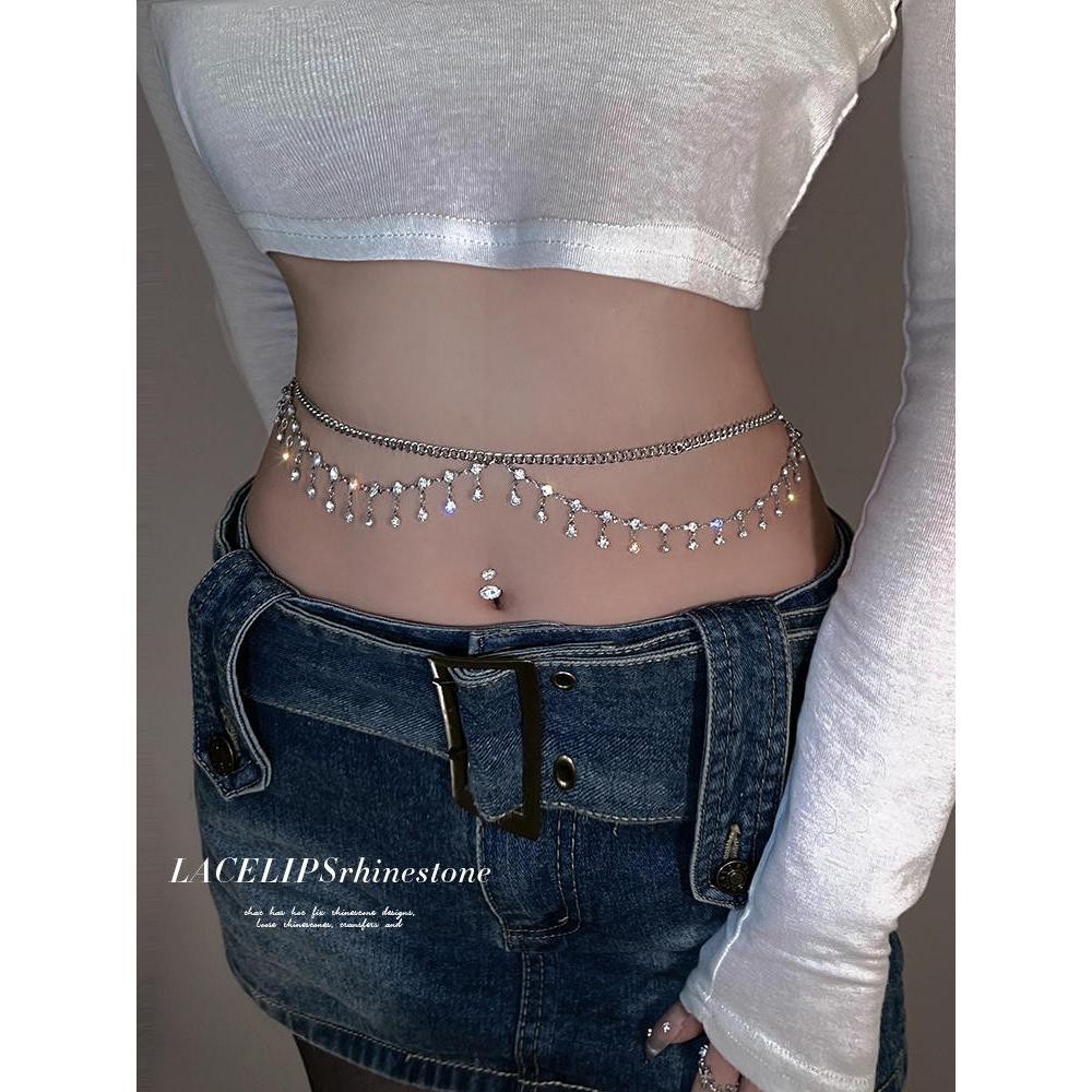 พร้อมส่ง ใหม่ สร้อยเอว สร้อยบิกินี่ สร้อยคอเพชร สร้อยคอไปทะเล สไตล์เซ็กซี่ สวมใส่สบาย ราคา ถูกที่สุด ดีลบีเคเค แกลเลอรีภาพที่ 3