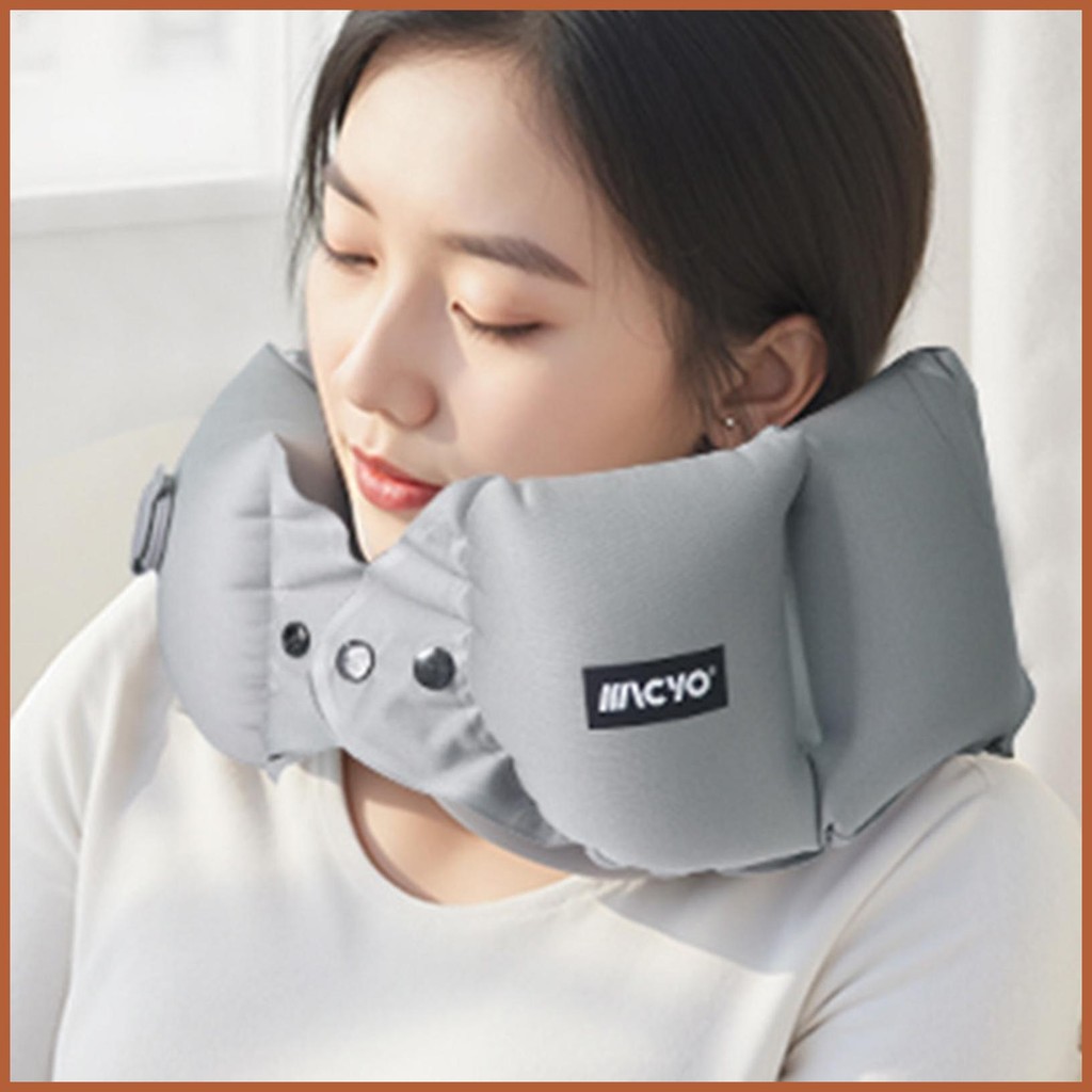 หมอนรองคอสําหรับเครื่องบินเดินทางหมอนรองคอสําหรับเครื่องบินพนักพิงศีรษะพองปรับเหมาะกับการทํางานหัวเบาะ beaxt