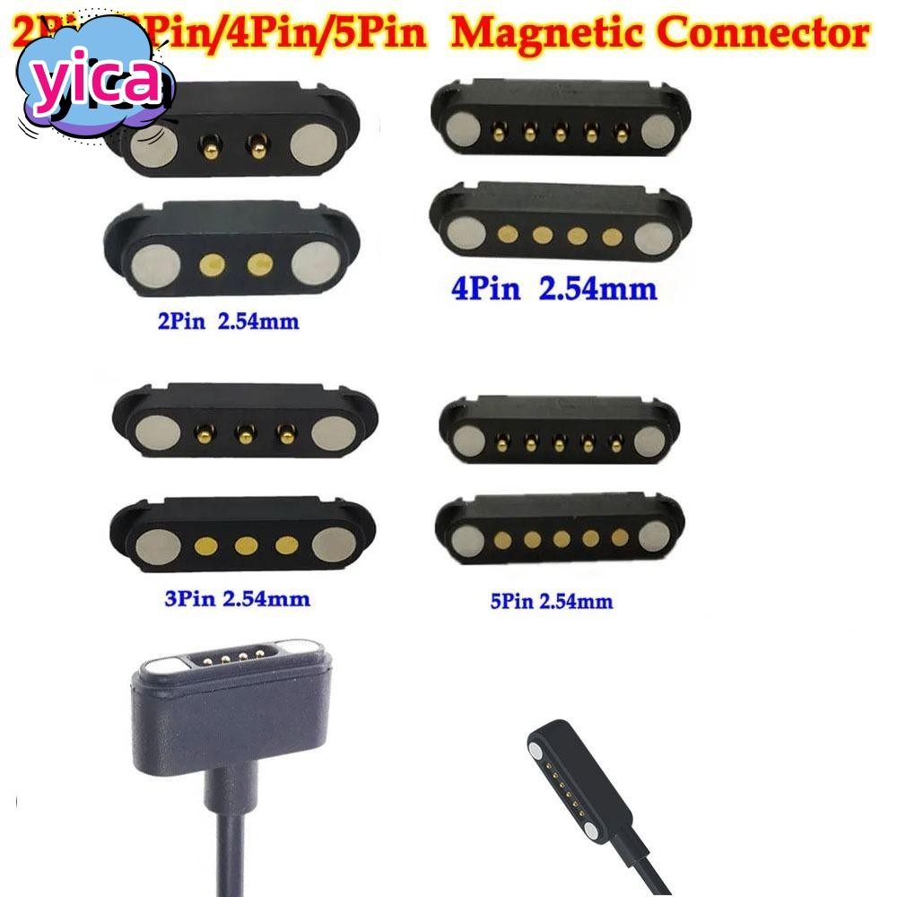 YICA DC Magnetic Pogo Pin Connector, 2Pin 3Pin 4Pin 5Pin High Current Pogopin Magnetic Connector, 2A