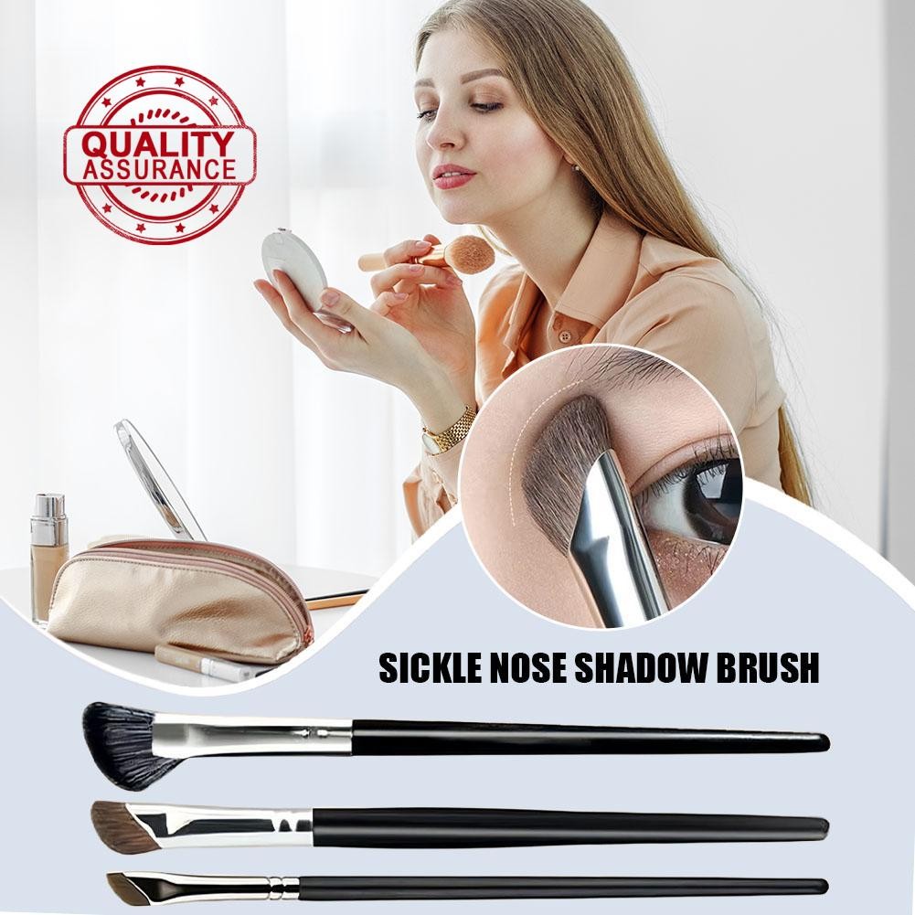 แปรงเงาจมูกแปรงนุ่มผมไม่บินผงรัศมีแต่งหน้าย้อมแปรงแต่งหน้าเครื่องมือ พี6n8