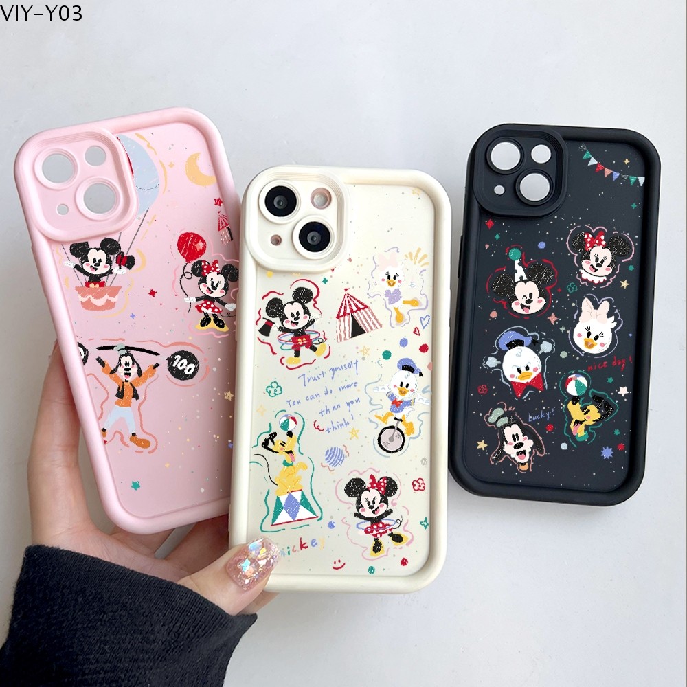 VIVO Y03 Y03T Y18 Y28S Y19S Y29 Y28 Y30 Y100 T1 X200 V19 V21 V23E V30E V40 Pro 4G 5G เคสวีโว่ Mickey JGS ราคา ถูกที่สุด ดีลบีเคเค