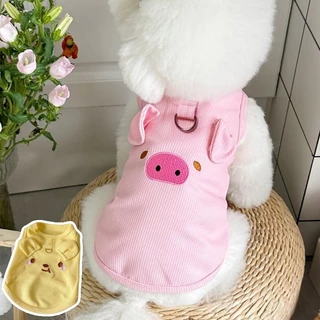 ชุดแมว ชุดหมาแมว หมูน้อย/หมีน้อย เสื้อผ้าสัตว์เลี้ยง น่ารัก เครื่องแต่งกายสุนัขแมวตลก แมวชอบมันมาก