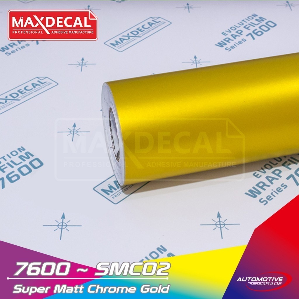 MAXDECAL SKOTLET CODE 7600-SMC02 SUPER MATT CHROME GOLD PREMIUM