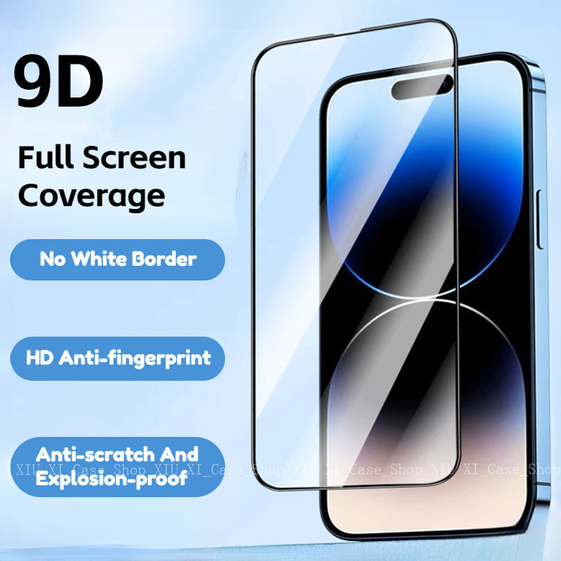 ANNIE-ฟิล์มกระจกสำหรับรุ่น hone แบบเต็มจอ เคสไอโฟน 9D ทุกรุ่น for IPhone16ProMAX 15 14 13 12 11,XSMax XS XR 7/8Plus-9D