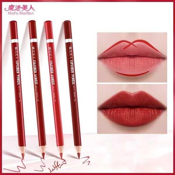 ลิปไลเนอร์ kage ลิปไลเนอร์ จัดส่งฟรี Magic Beauty Lip Liner One Stroke Outline สามมิติ Lip Shape Nat