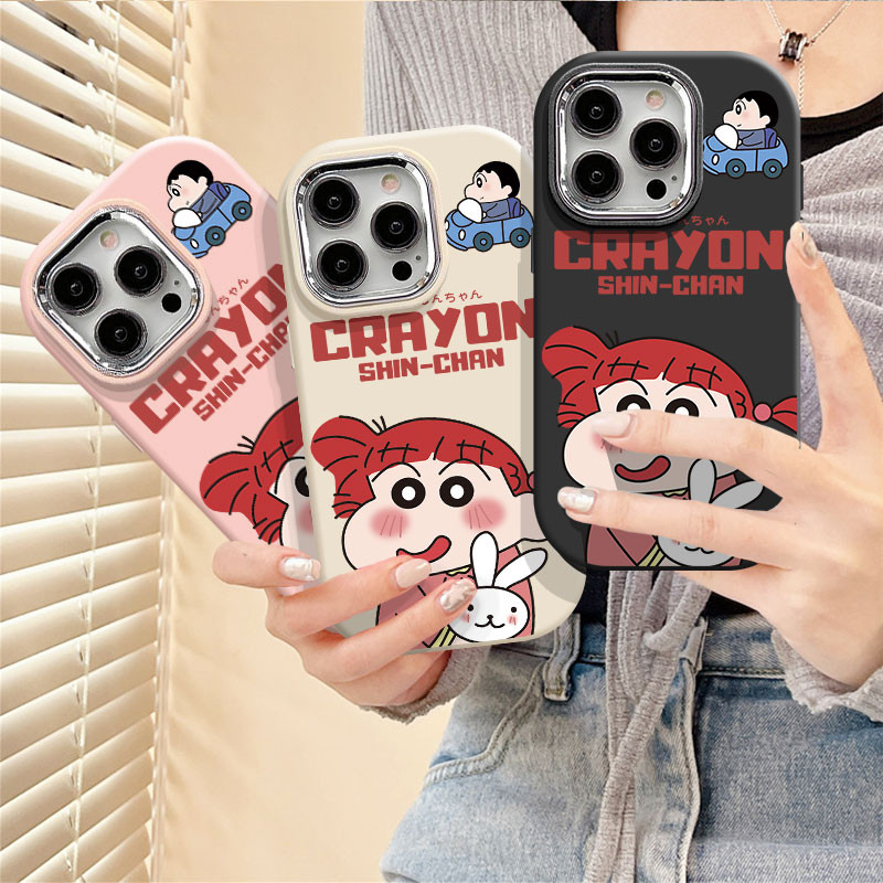 Crayon Shin chan และ Ai สําหรับ OPPO A15 A15S A16K A16E A16 A16S A17 A17K A1K A31 A8 A36 A76 A96 A38