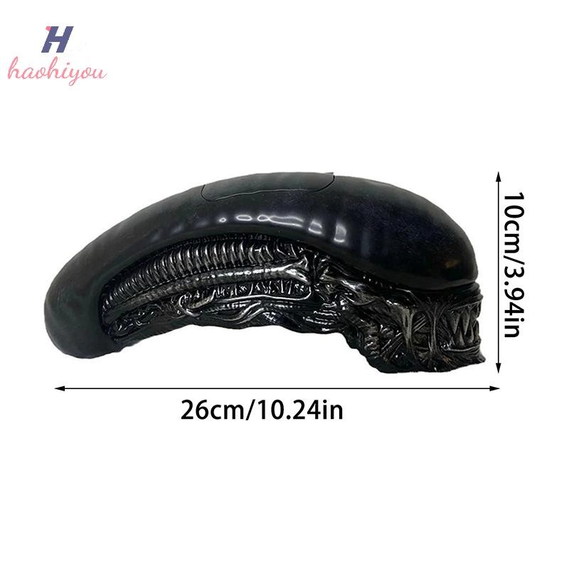 <haohiyou> Creative Horror Alien Romulus Popcorn Bucket เดสก์ท็อปตกแต่งเครื่องประดับ Alien Romulus Popcorn Bucket ของขวัญฮาโลวีน - รูปที่ 3