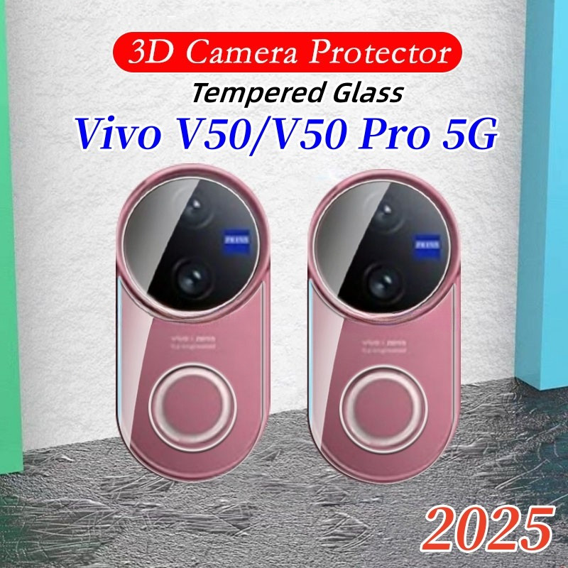 ฟิล์มกระจกปกป้องเลนส์กล้อง ใสคมชัด ไม่บดบังภาพ สำหรับ Vivo V70FE V70 / V70Elite V60 V60Lite V50 5G กันรอยกันฝุ่น พร้อมส่ง