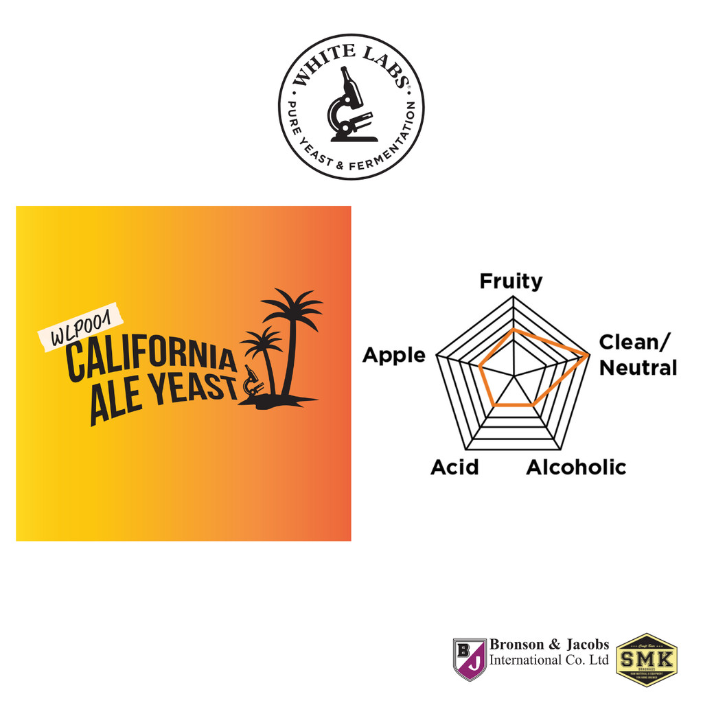 WLP001 California Ale Yeast® - WHITE LABS® Dry Yeast ยีสต์หมักเบียร์ 11g. BB : 9/2025 - รูปที่ 3
