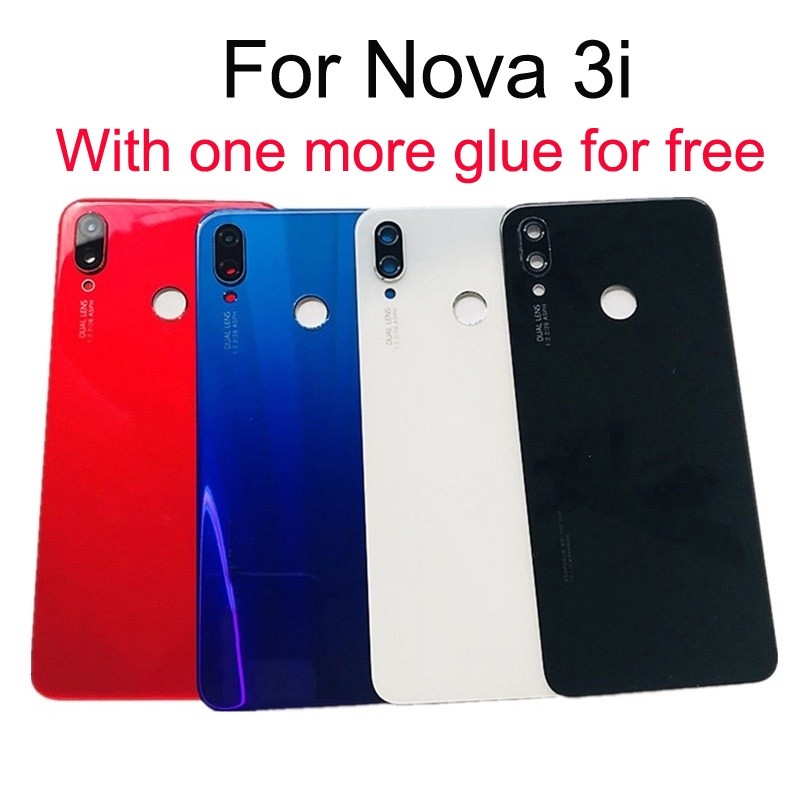 ที่อยู่อาศัยด้านหลังสําหรับ Xiaomi Mi Note 10 Lite แบตเตอรี่ฝาหลังกระจกประตูกรณี